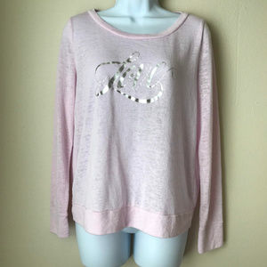 Victoria Secret Sweater Love Size Small Pink